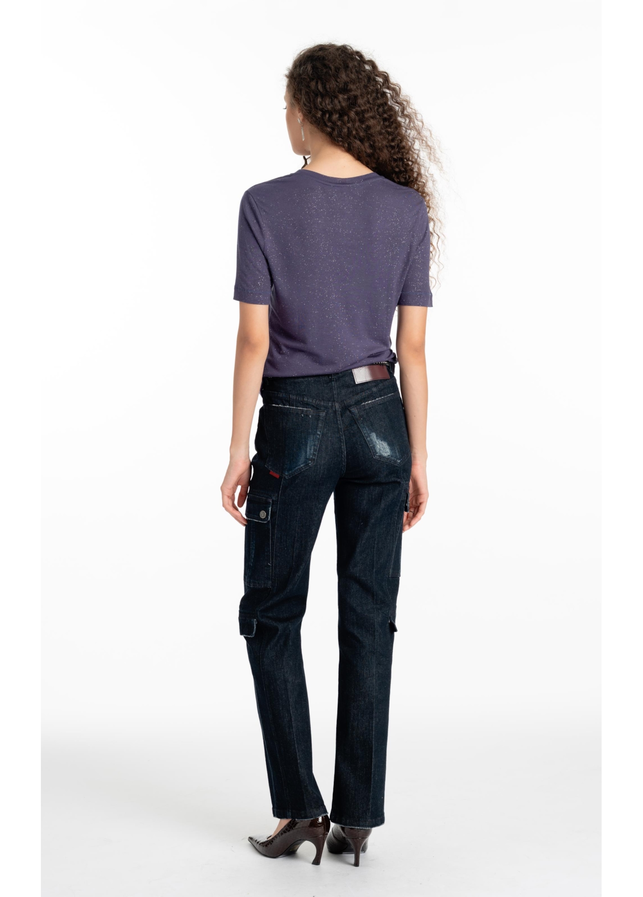Blusa Visco Ellus Gothic New York Purple Blue