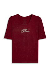 Blusa Visco Ellus Handwriting Boxy Vermelho