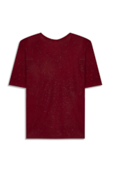 Blusa Visco Ellus Handwriting Boxy Vermelho