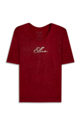 Blusa Visco Ellus Handwriting Boxy Vermelho