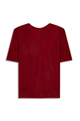 Blusa Visco Ellus Handwriting Boxy Vermelho
