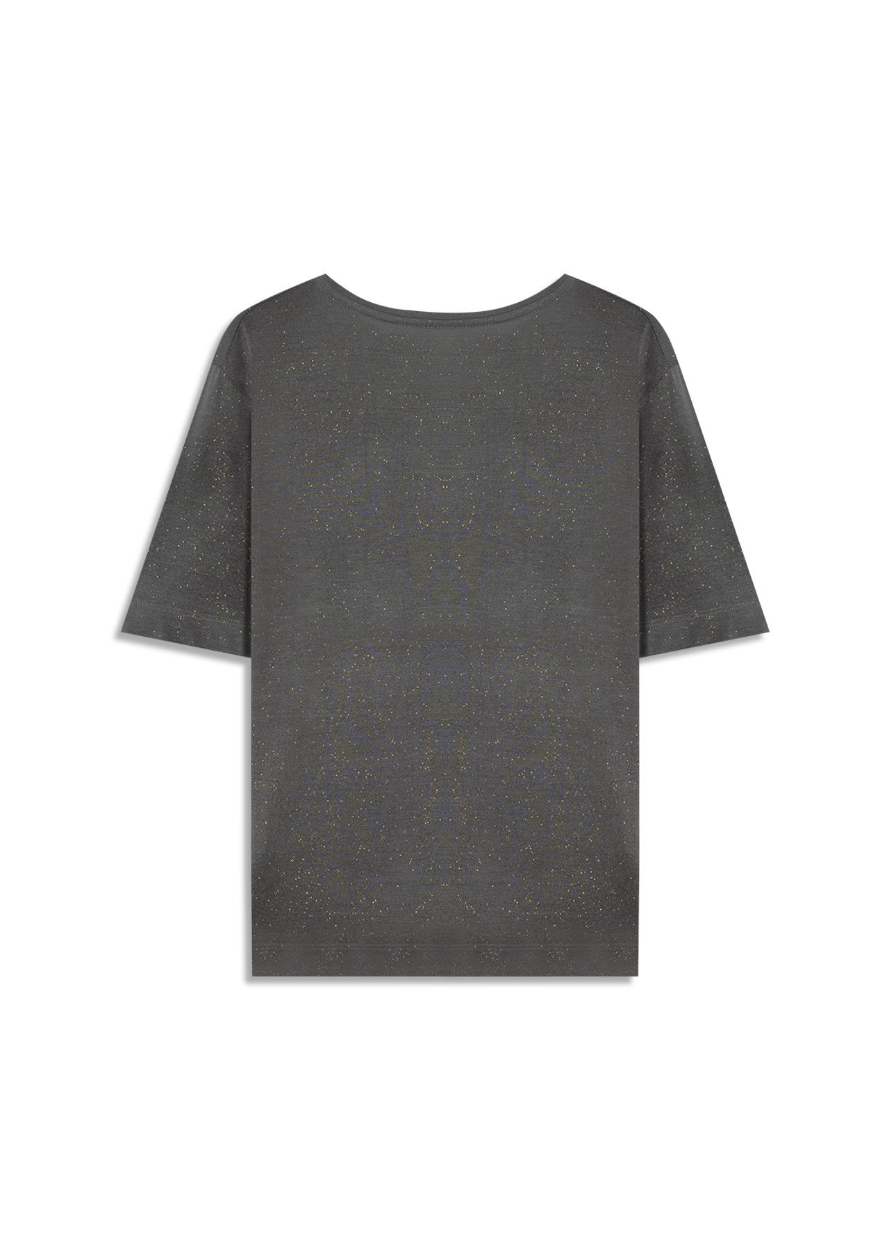 Blusa Visco Ellus Script Boxy Tabaco