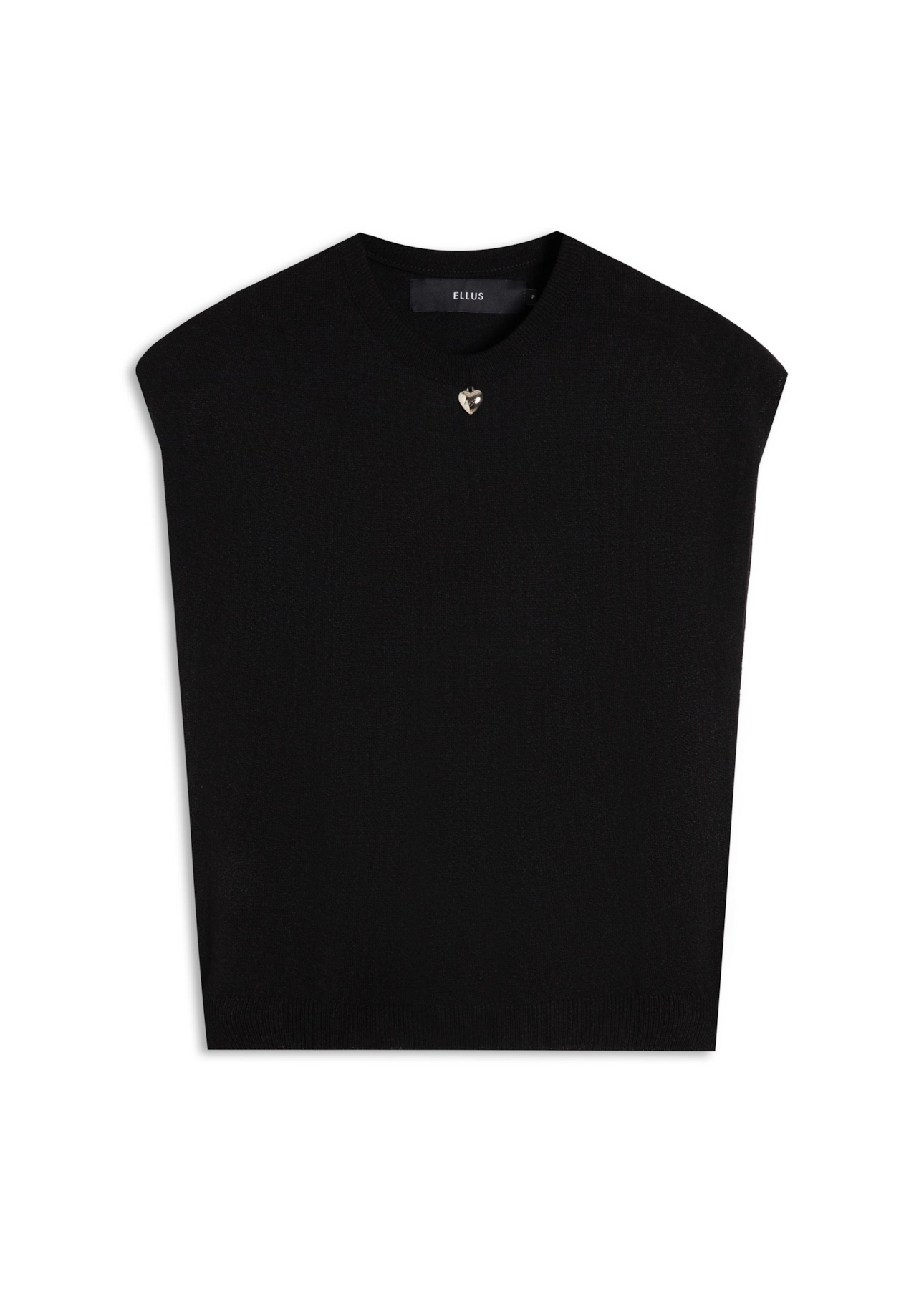 Blusa Visco Jersey Round Neck Preto