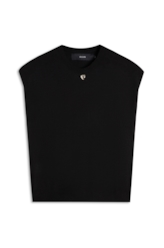 Blusa Visco Jersey Round Neck Preto
