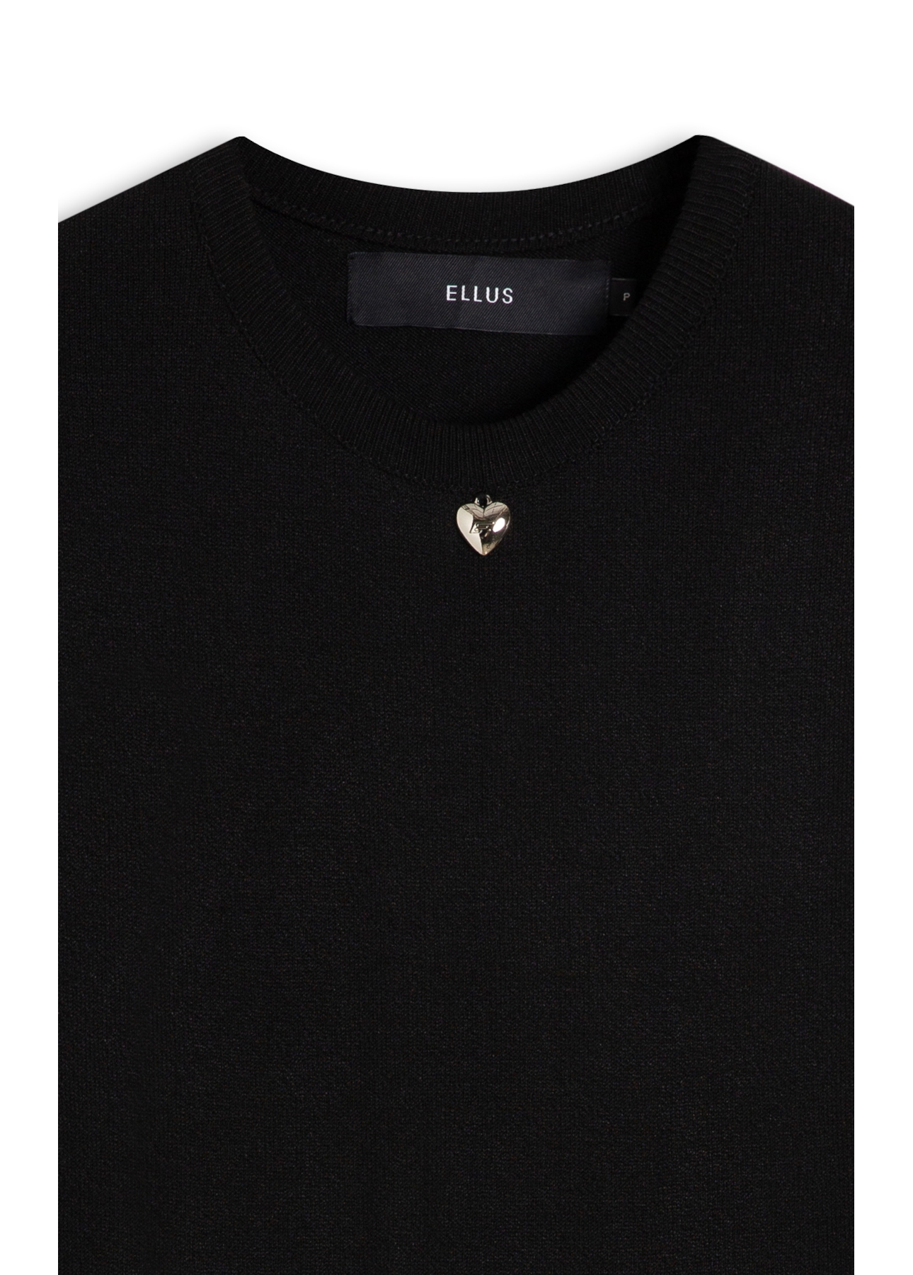 Blusa Visco Jersey Round Neck Preto