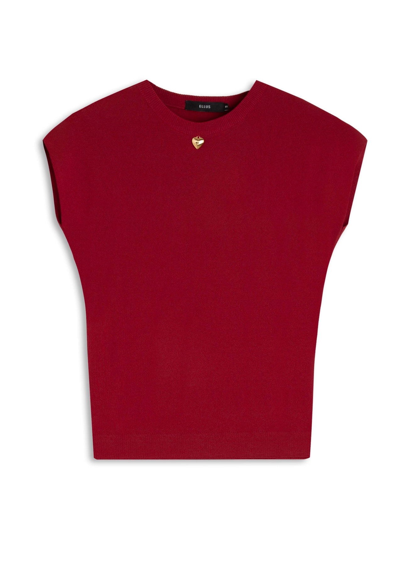 Blusa Visco Jersey Round Neck Vermelho