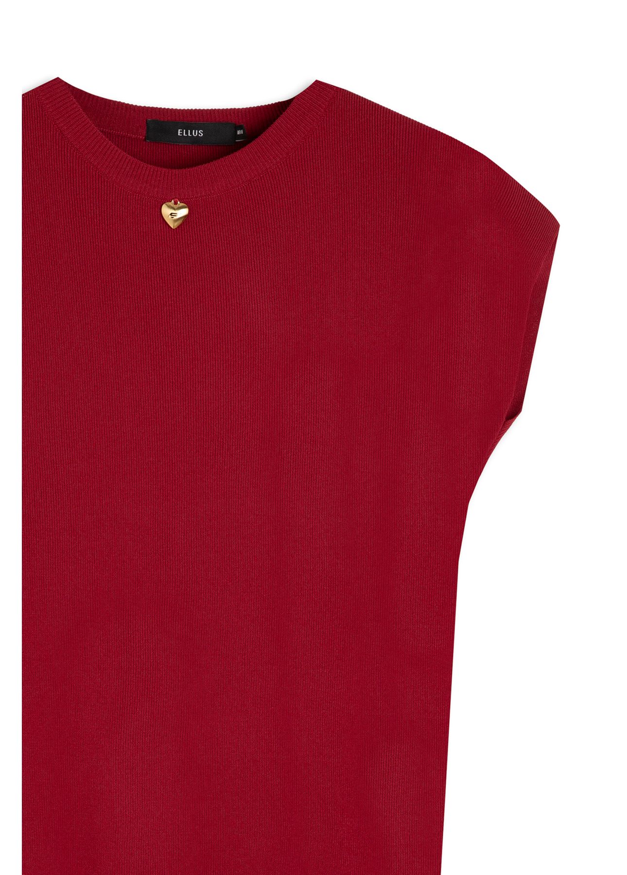 Blusa Visco Jersey Round Neck Vermelho