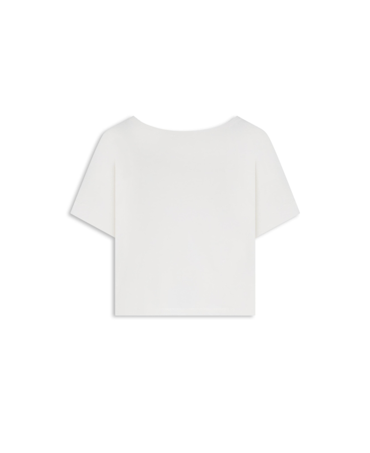 Blusa Visco Lycra Shirt Off White