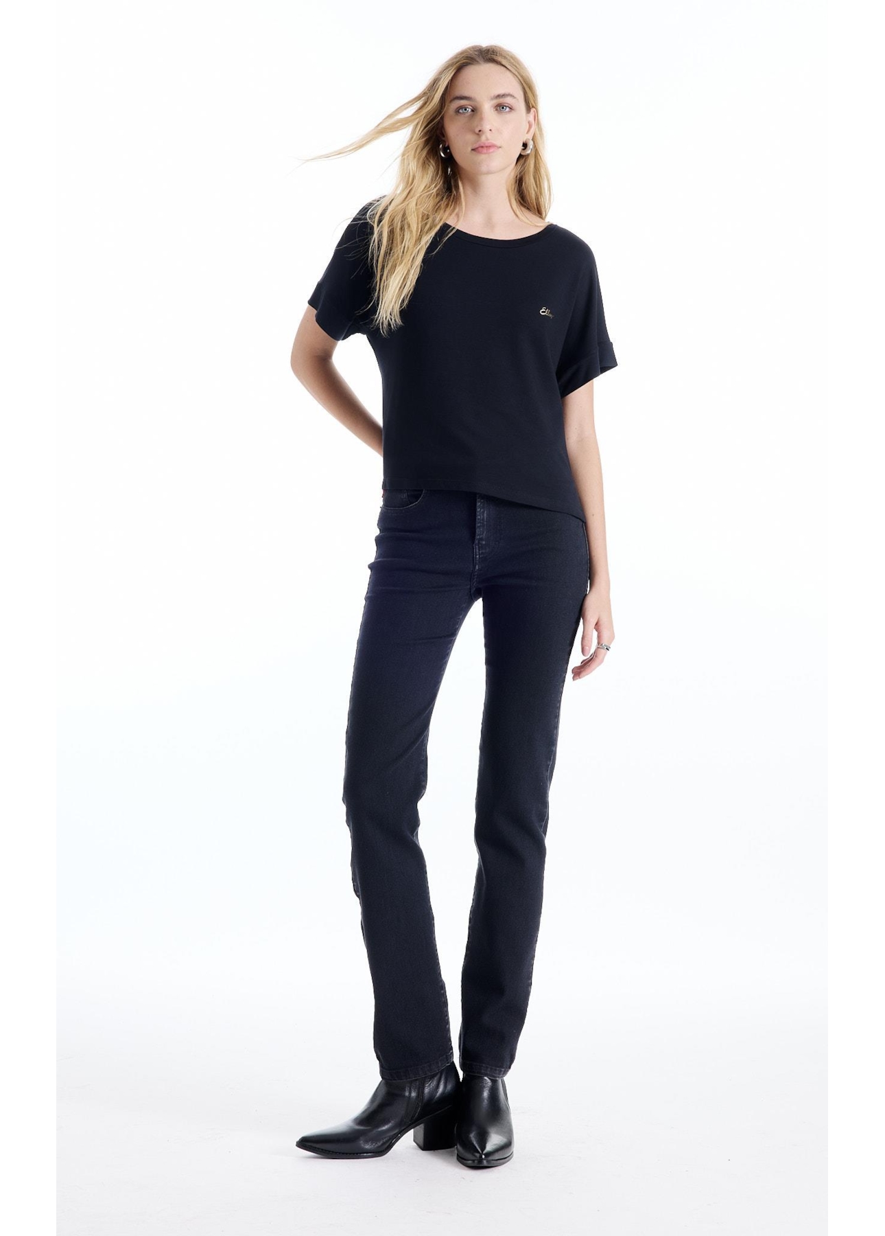 Blusa Visco Lycra Shirt Preto