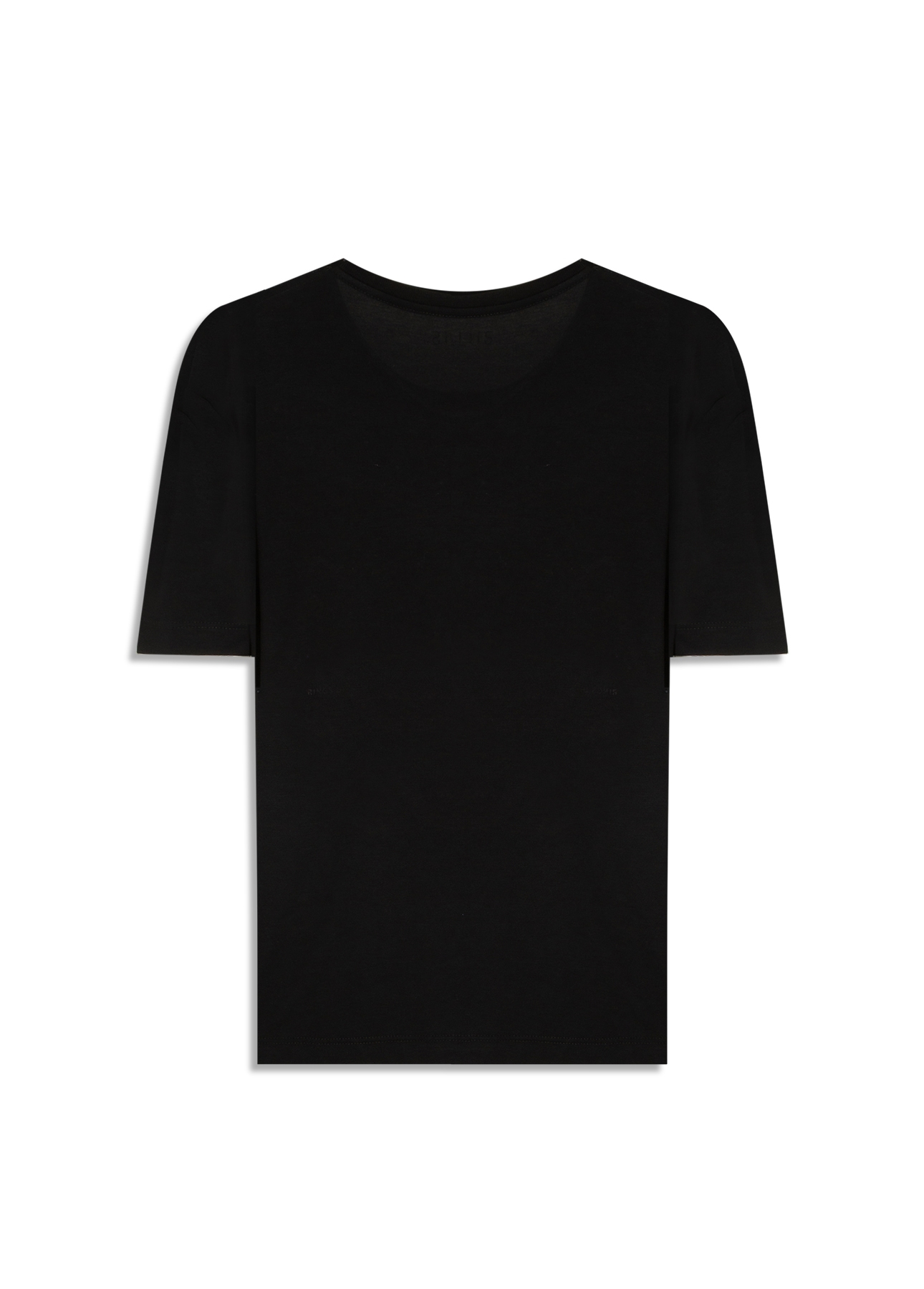 Blusa Visco Saturno Shine Boxy Preto