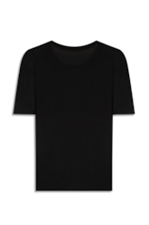 Blusa Visco Saturno Shine Boxy Preto