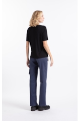 Blusa Visco Saturno Shine Boxy Preto