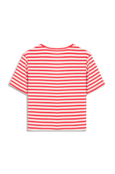 Blusa Visco Striped Vermelho