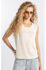 Blusa Viscolinen Ellus Manufacturing Boyish Natural