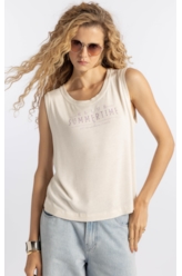 Blusa Viscolinen Ellus Manufacturing Boyish Natural