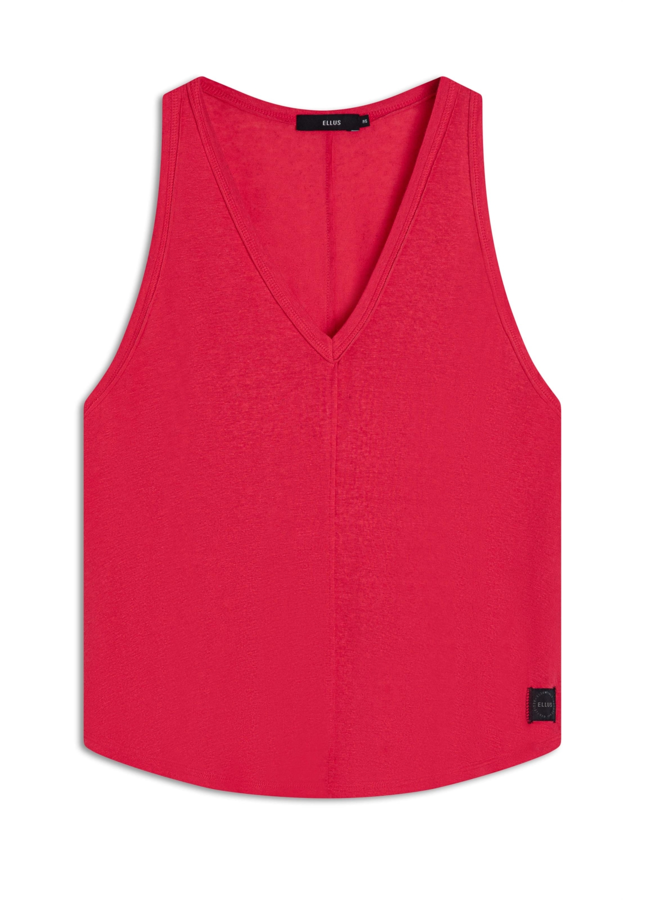 Blusa Viscolinho Neck Trapezio Vermelho