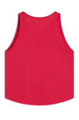 Blusa Viscolinho Neck Trapezio Vermelho