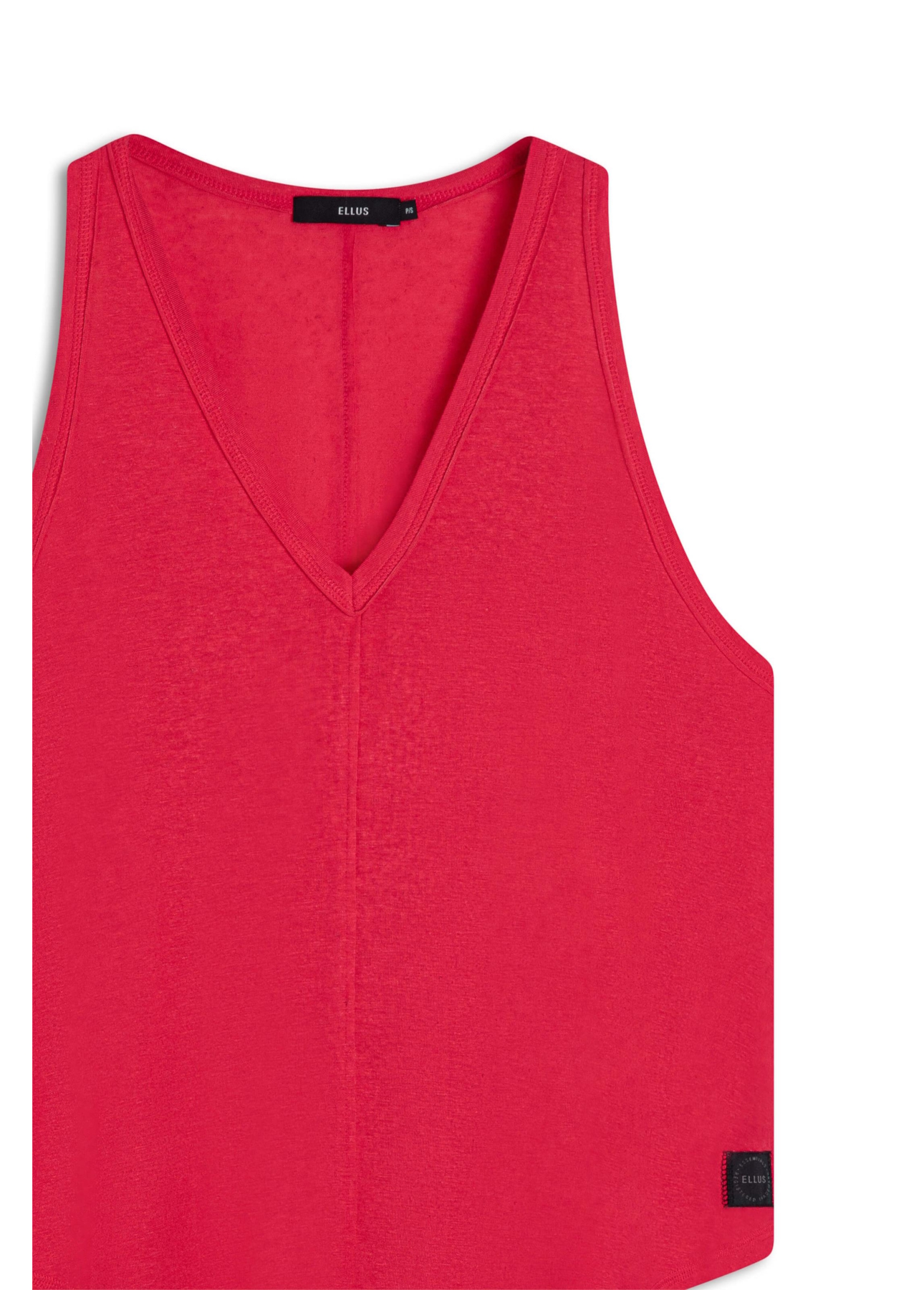 Blusa Viscolinho Neck Trapezio Vermelho