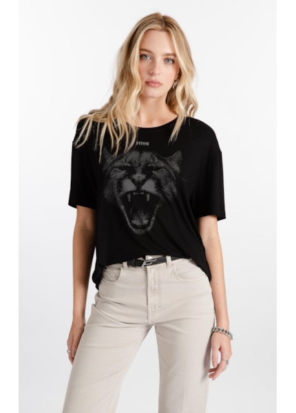 Blusa Viscolycra Cougar Preto
