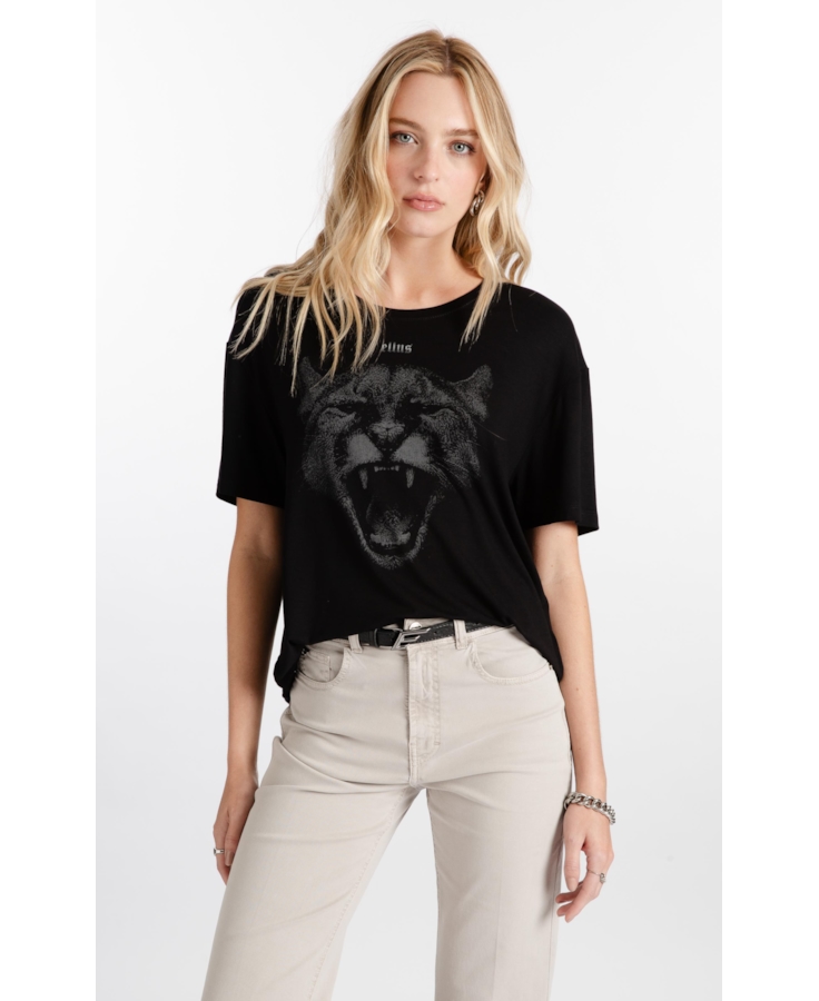 Blusa Viscolycra Cougar Preto