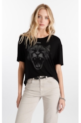 Blusa Viscolycra Cougar Preto