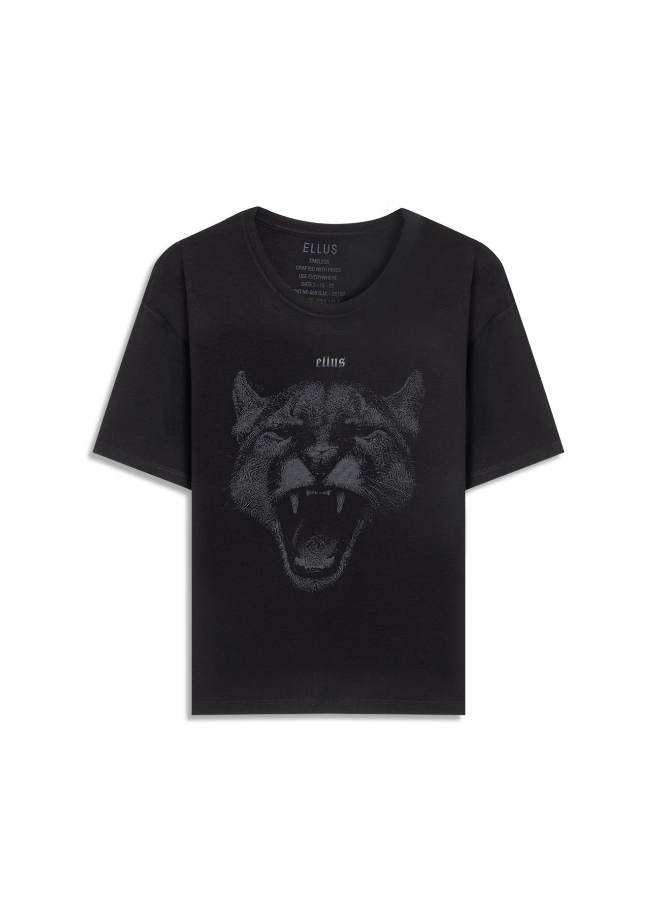Blusa Viscolycra Cougar Preto