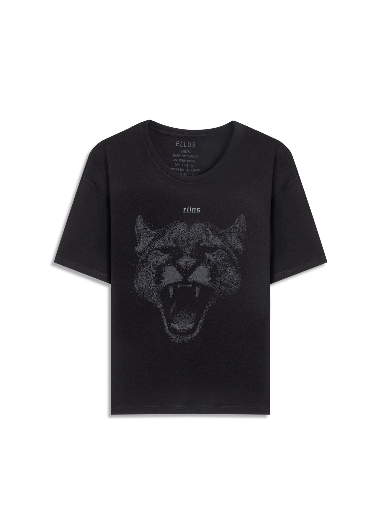 Blusa Viscolycra Cougar Preto