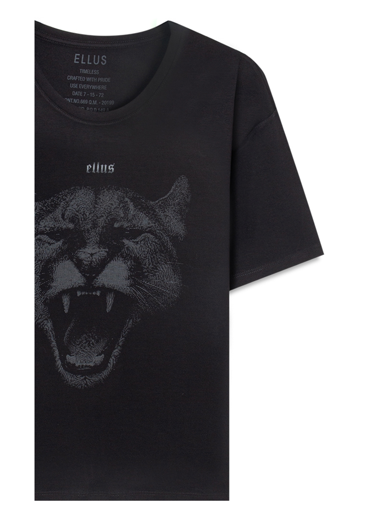 Blusa Viscolycra Cougar Preto