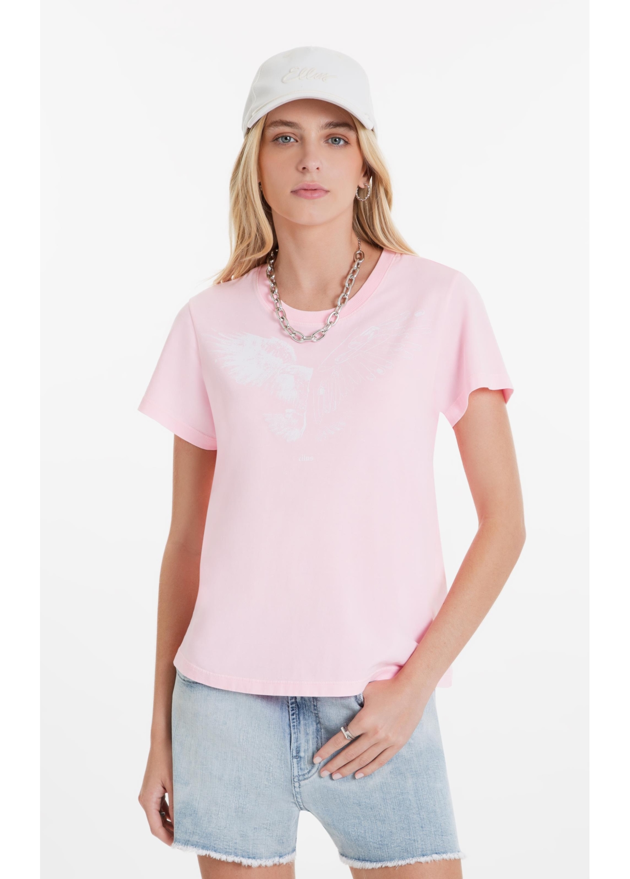 Blusa Viscolycra Ellus Classic Pink Fluor