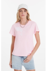 Blusa Viscolycra Ellus Classic Pink Fluor