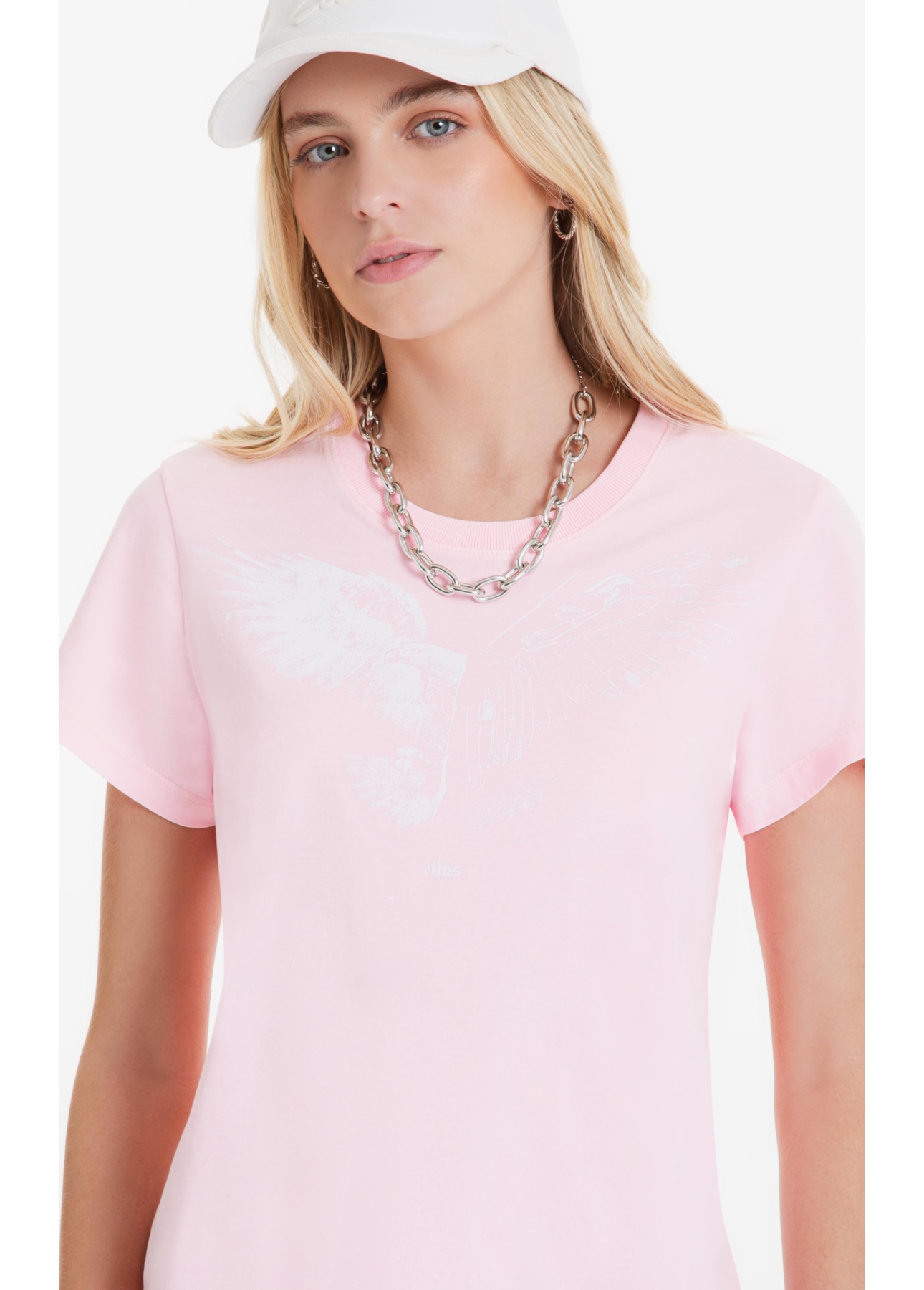 Blusa Viscolycra Ellus Classic Pink Fluor