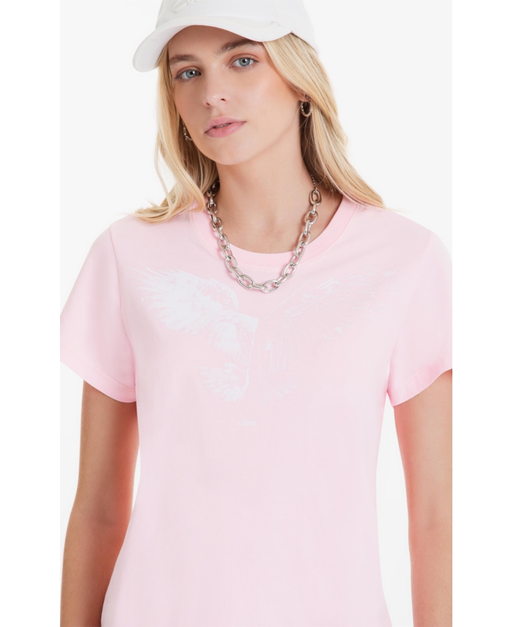 Blusa Viscolycra Ellus Classic Pink Fluor