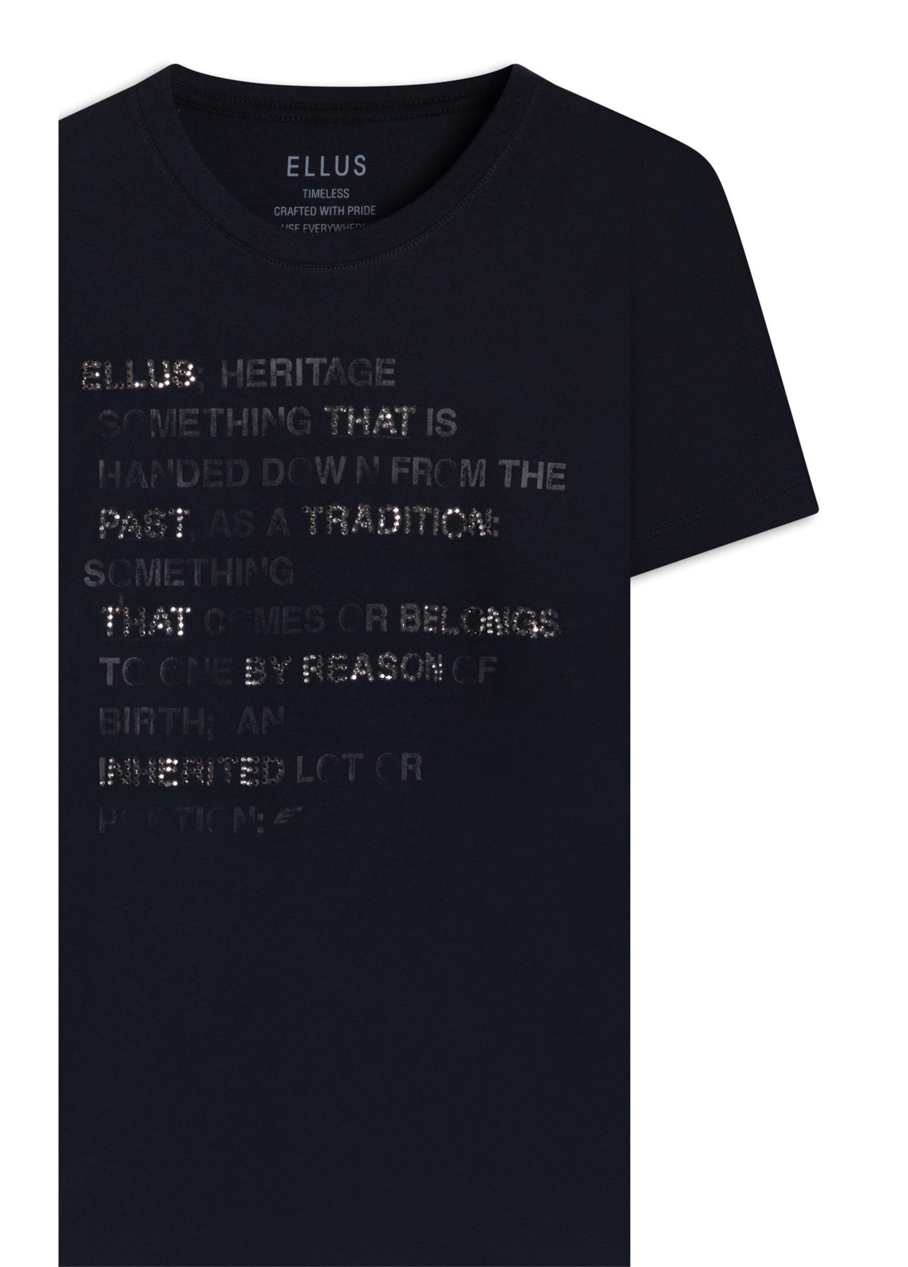 Blusa Viscolycra Ellus Heritage Boxy Preto