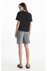Blusa Viscolycra Ellus Heritage Boxy Preto