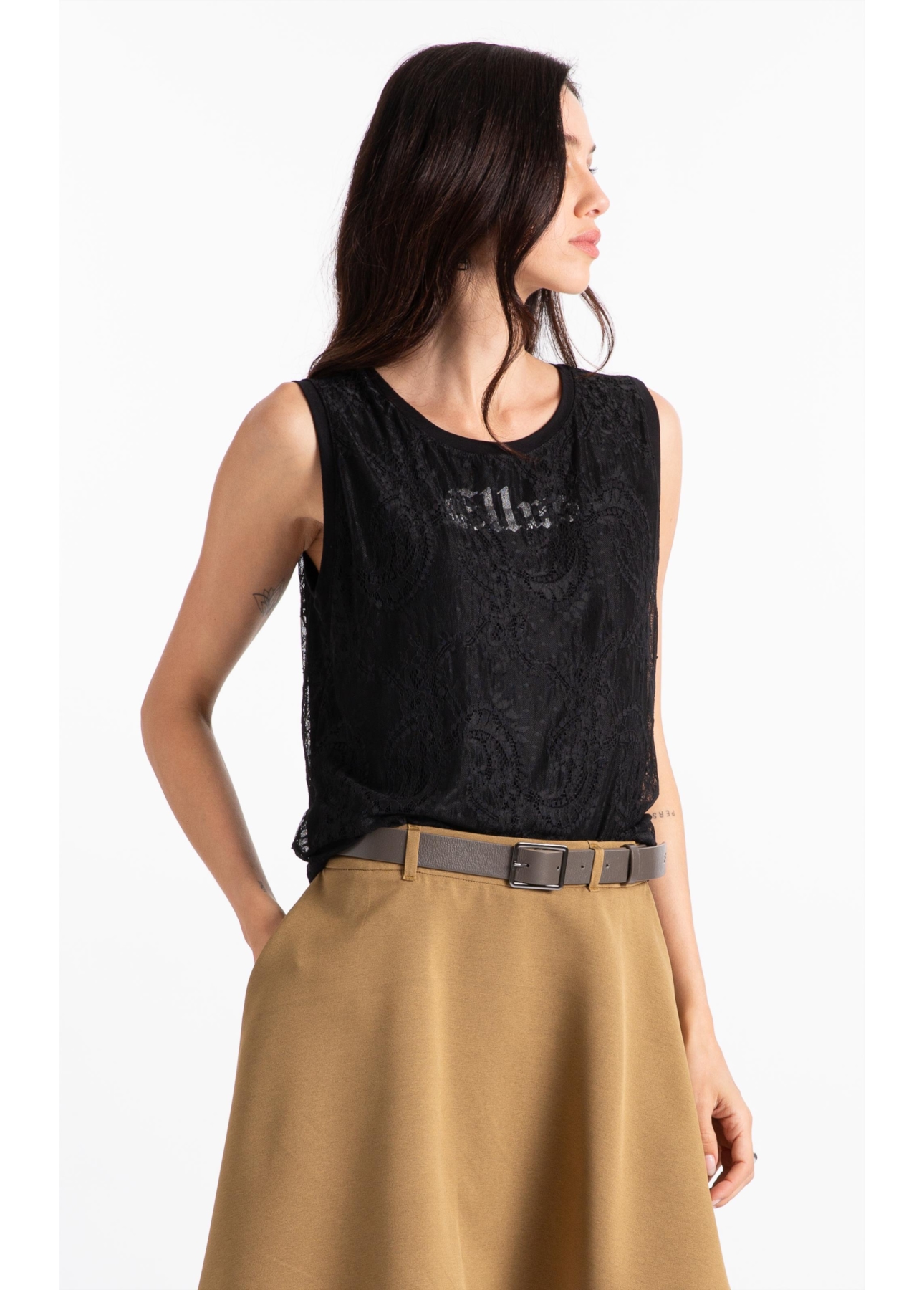 Blusa Viscolycra Lace  Boyish Preto