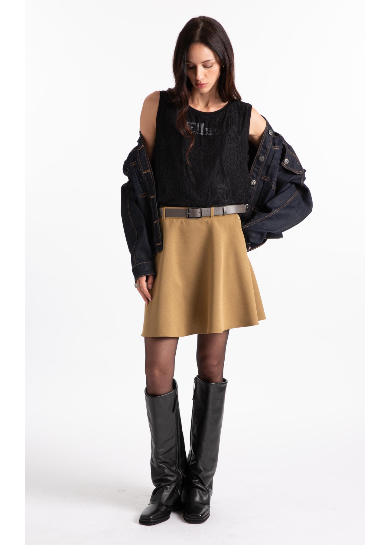 Blusa Viscolycra Lace  Boyish Preto