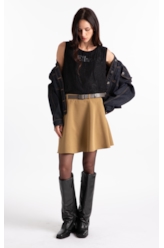 Blusa Viscolycra Lace  Boyish Preto