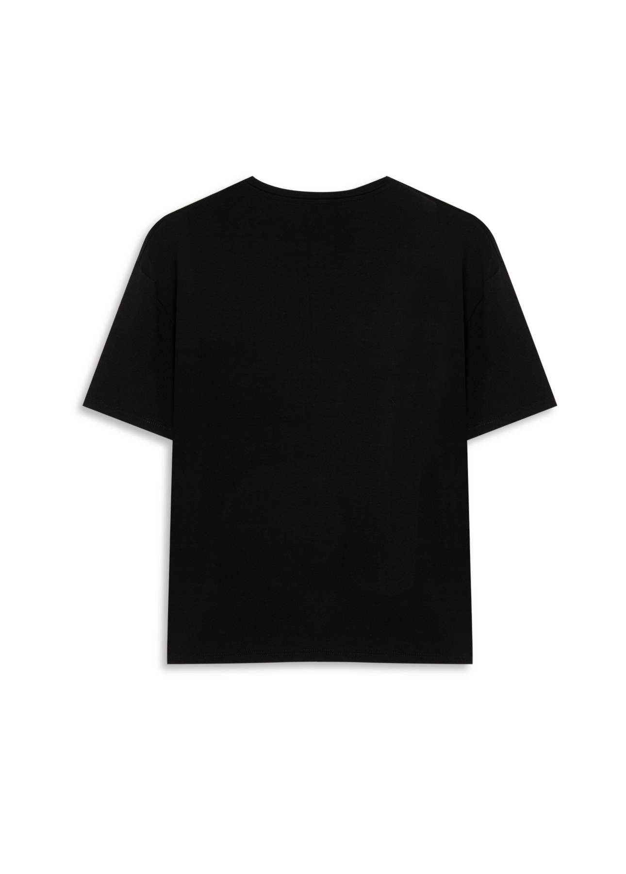 Blusa Viscolycra Mystic Soul Boxy Preto