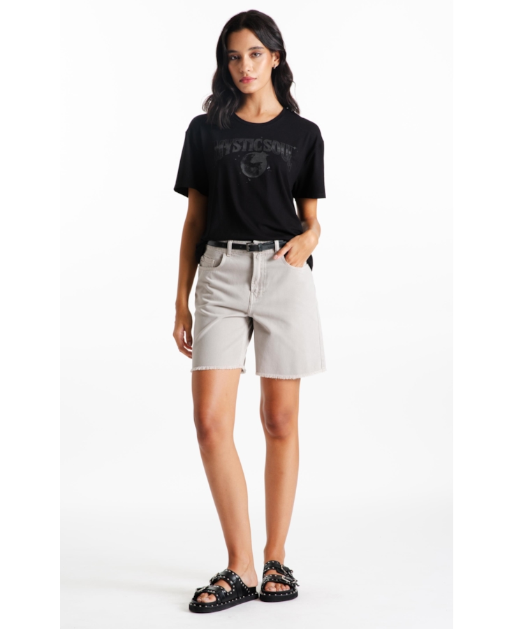 Blusa Viscolycra Mystic Soul Boxy Preto