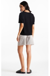 Blusa Viscolycra Mystic Soul Boxy Preto