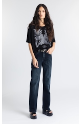 Blusa Viscolycra Tigers Boxy Preto