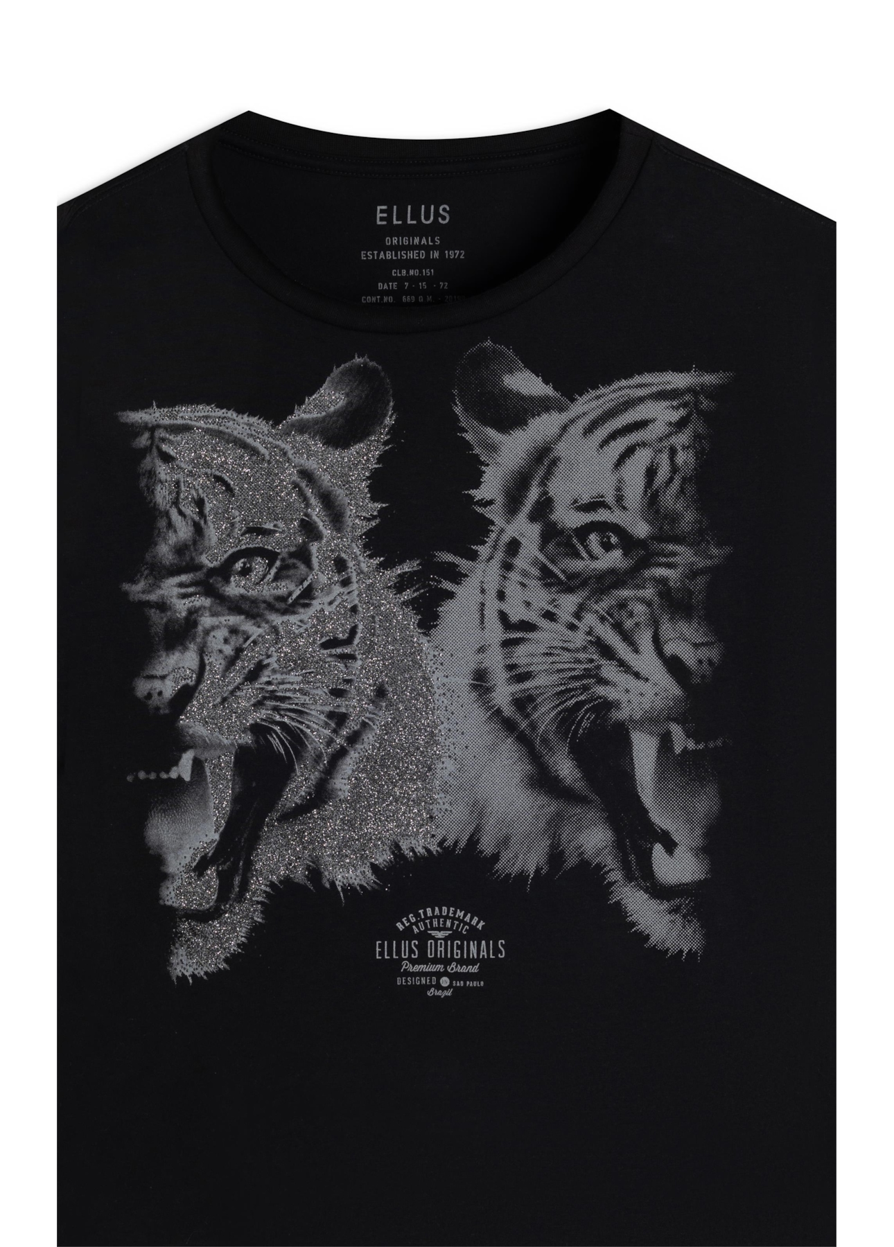 Blusa Viscolycra Tigers Boxy Preto