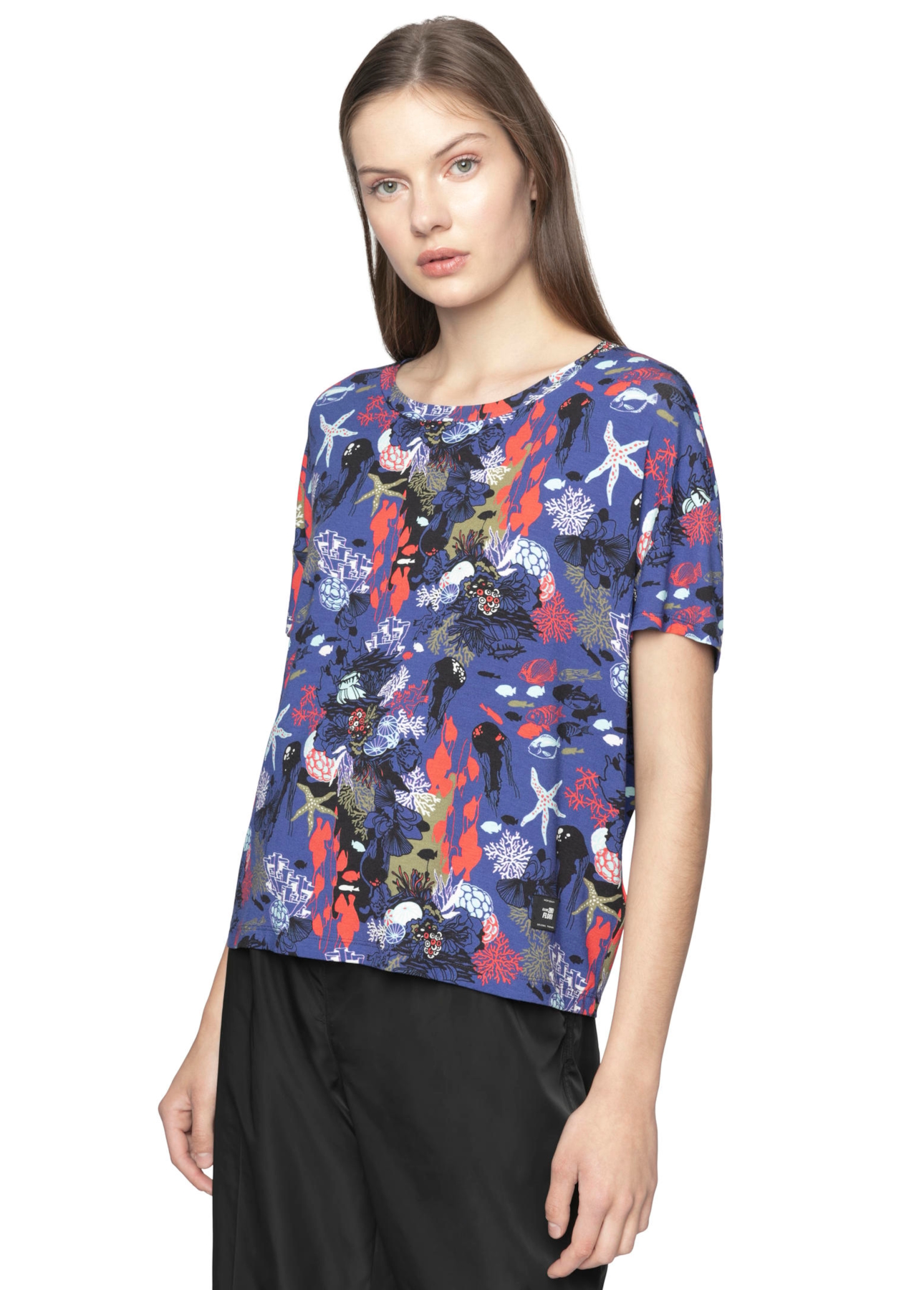 Blusa Viscose Deep Sea Estampado