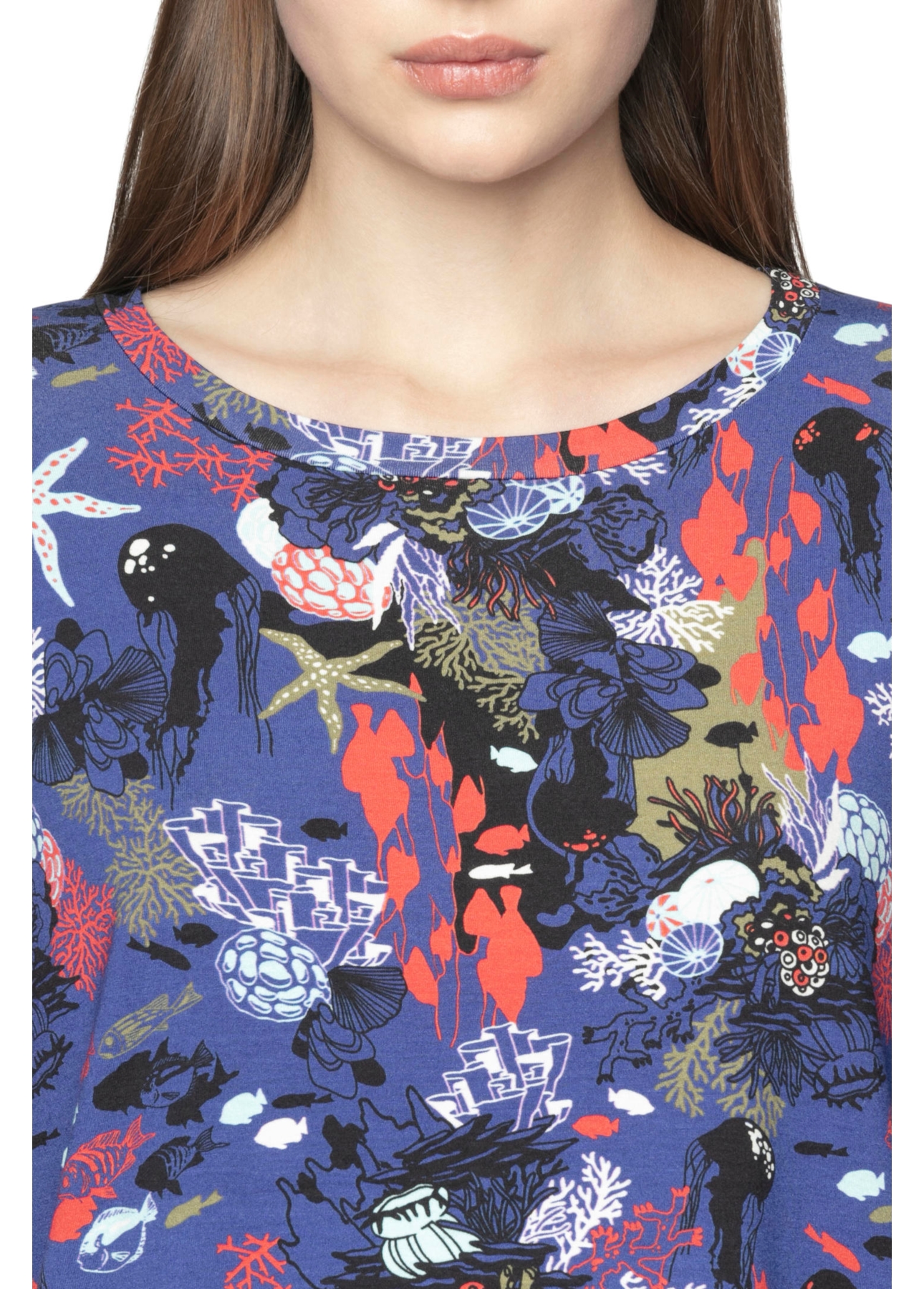 Blusa Viscose Deep Sea Estampado
