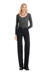 Blusa Viscotricot Animal Print Animal Print Plumbo