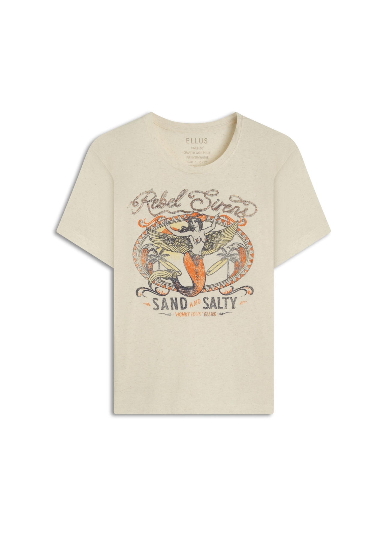 Blusa Viscotricot Chase The Wave Natural