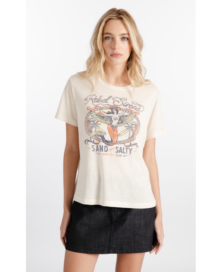 Blusa Viscotricot Chase The Wave Natural