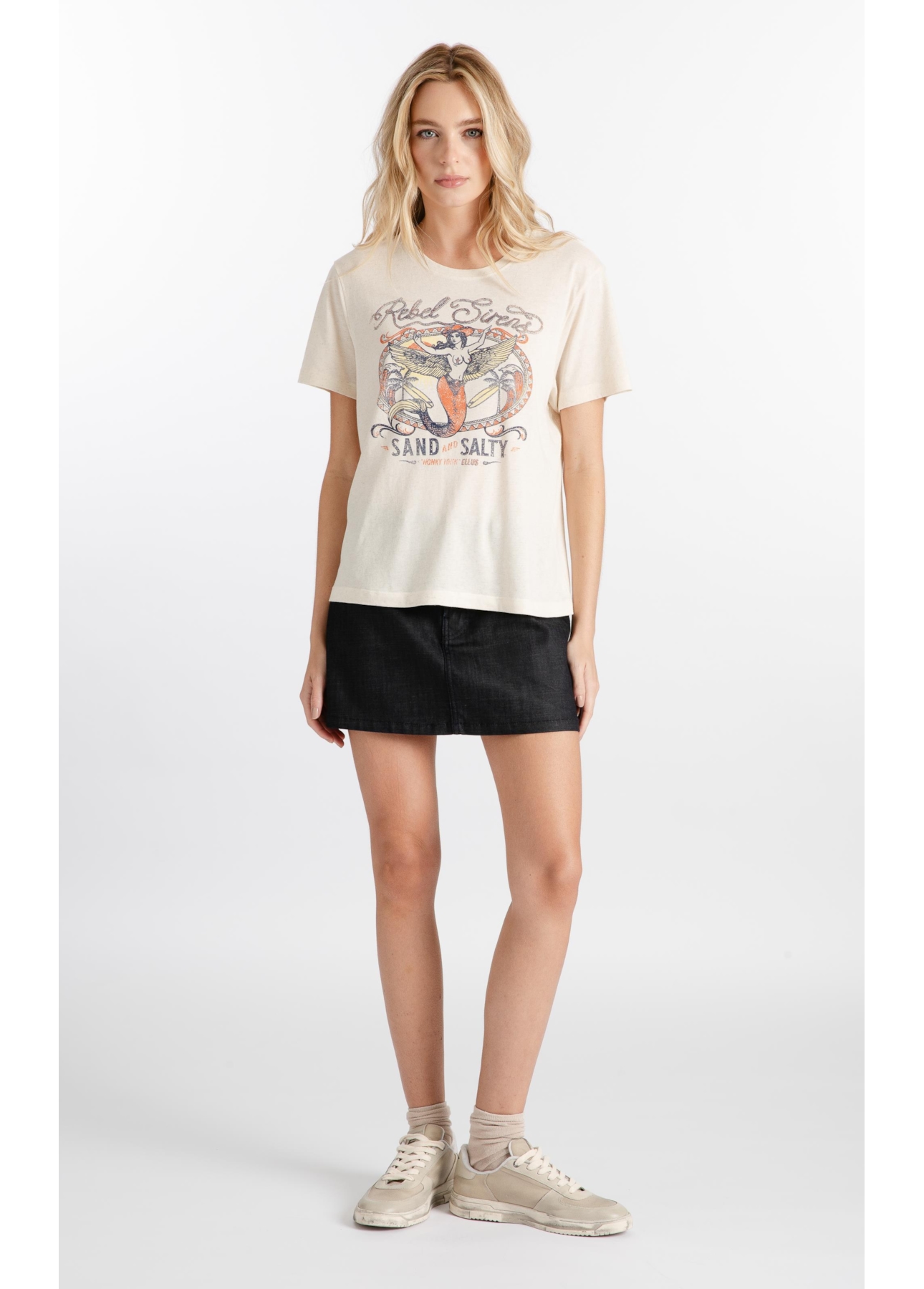 Blusa Viscotricot Chase The Wave Natural
