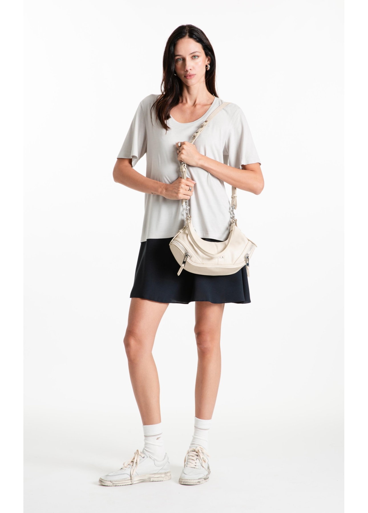 Blusa Viscotricot Ellus Classic Silver