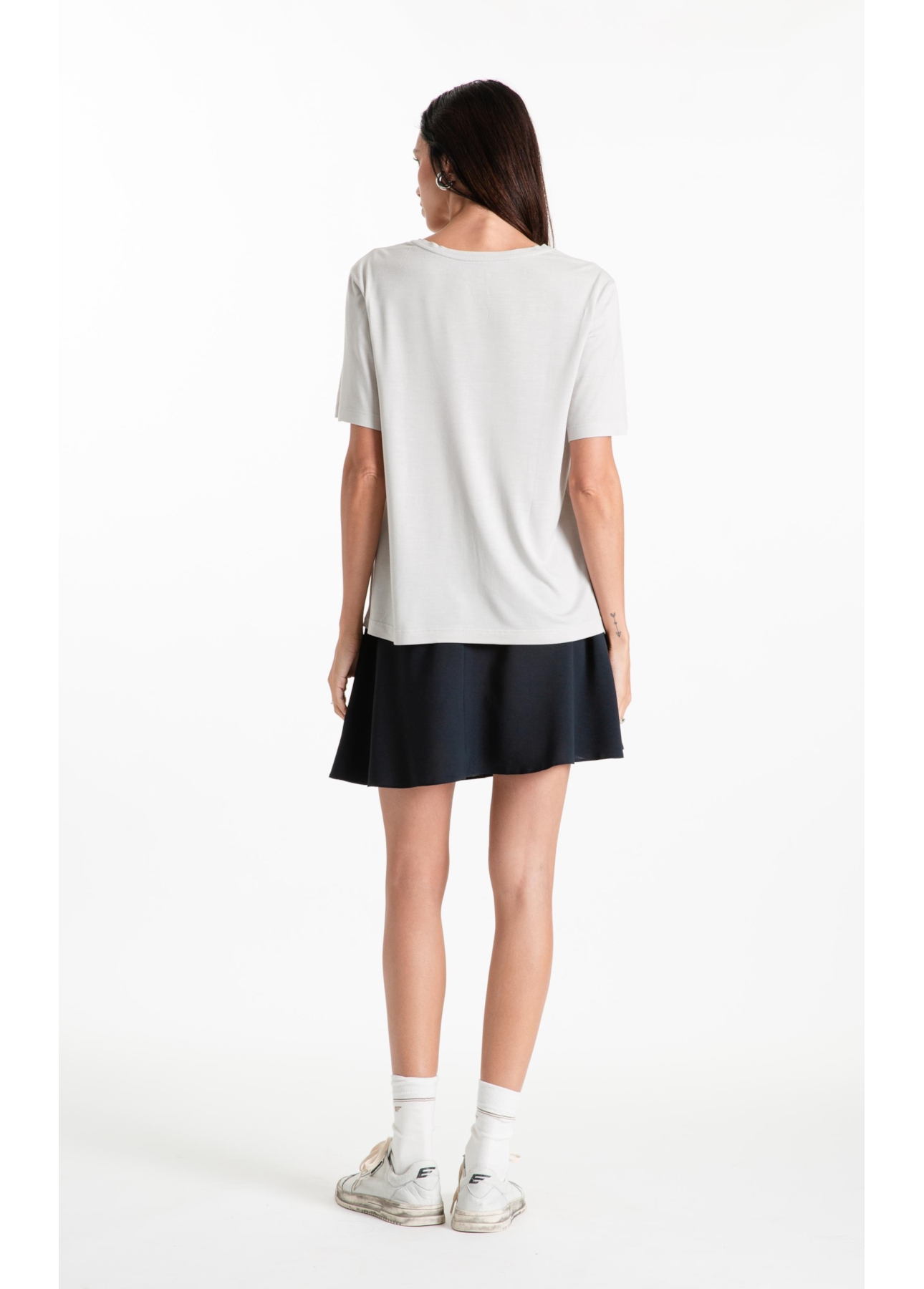 Blusa Viscotricot Ellus Classic Silver